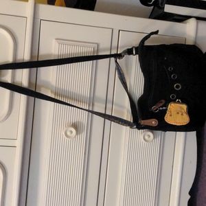 2000s Corduroy Black bag